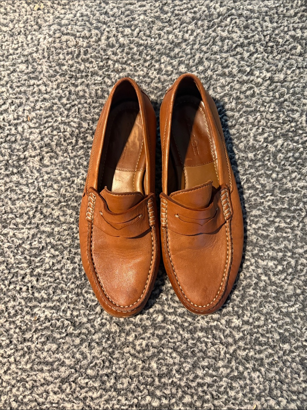 Trask Men’s Size 8M Brown Leather Loafers Good Condition!